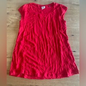 CAbi Bold Red Sleeveless Tee Shirt Women’s‎ Small Preloved